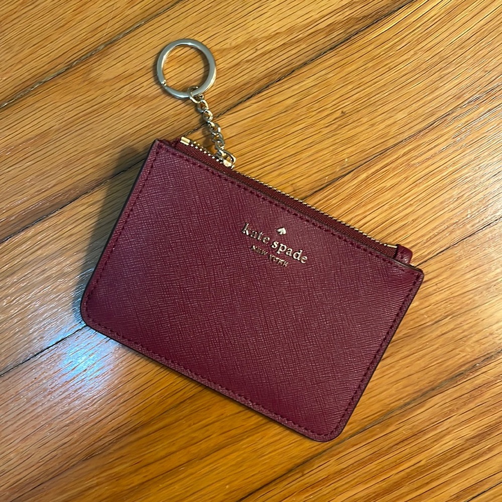 Kate Spade Keychain Wallet | Burgundy
